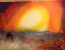 ITEM#: M021 - Dock Shark - Spray Paint Art for Sale