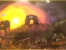 ITEM#: M017 - Military Base Twilight - Spray Paint Art for Sale